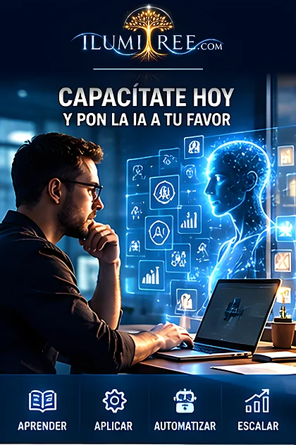 Capacítate hoy y pon la IA a tu favor: aprender, aplicar, automatizar y escalar