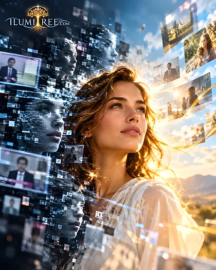 Representación de la autenticidad humana frente a la desinformación y los deepfakes