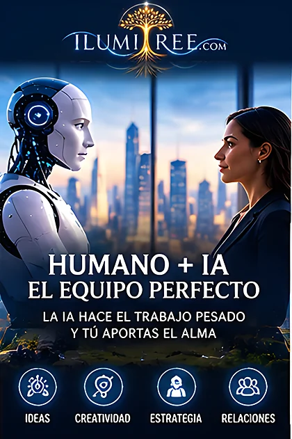 Humano + IA, el equipo perfecto: la IA hace el trabajo pesado y tú aportas el alma
